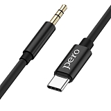 PERO Аудио-кабель MC02 Type-C - 3.5 Jack, 1м