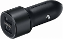 Samsung Автомобильное зарядное устройство EP-L1100 2USB + кабель USB Type-C/ microUSB, 15W