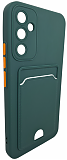Mariso Чехол-накладка BUTTON с карманом для карт для Samsung Galaxy S23