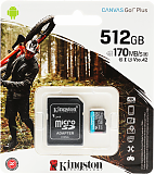Kingston microSDXC 512GB Canvas Go! Plus SDCG3/512GB + adapter