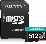 ADATA microSDXC 512GB Premier Pro AUSDX512GUI3V30SA2-RA1