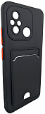 Mariso Чехол-накладка BUTTON с карманом для карт для Xiaomi Redmi 12C