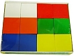 РОСЭКО Кубики Цветные (12 деталей)