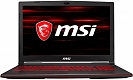 MSI GL63 8RC-468XRU (Intel Core i7 8750H 2200 MHz/15.6"/1920x1080/16GB/1000GB HDD/DVD нет/NVIDIA GeForce GTX 1050/Wi-Fi/Bluetooth/DOS) 9S7-16P612-468