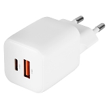 TFN Сетевое зарядное устройство GAN USB+Type-C, Power Delivery, QC3.0, 20W