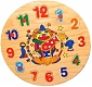 Мир деревянной игрушки Развивающая рамка "Часы"
