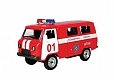 Autotime Модель "УАЗ-39625" пожарная охрана без капота (30067)