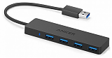 Anker Концентратор ультратонкий 4-портовый, USB 3.0 (без поддержки зарядки)