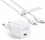 Anker Сетевое зарядное устройство MFI PowerPort III Cube 20 Вт + кабель Lightning 0,9 м