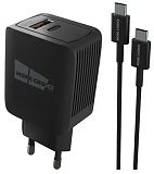 More Choice Сетевое зарядное устройство Smart 2USB 3.0A PD 20W+QC3.0 быстрая зарядка для Type-C Type-C
