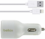 Belkin Автомобильное зарядное устройство 2USB с кабелем 8pin, 4.2A