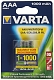 Varta Аккумуляторы AAA, 2 шт. (1000 mAh, R2U)