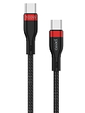 PERO Кабель DC10 PD Type-C to Type-C, 5A, 100W, 1.5м