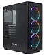 Powercase Alisio Mesh M3, Tempered Glass, ARGB, Black