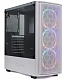Powercase Alisio Mesh M3, Tempered Glass, ARGB, White