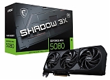 MSI GeForce RTX 5080 16G SHADOW 3X OC 2655MHz PCI-E 5.0 16384MB 30000MHz 256 bit 1xHDMI 3xDisplayPort HDCP