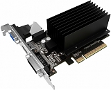 Palit GeForce GT 710 Silent 954Mhz PCI-E 2.0 2048Mb 1600Mhz 64 bit DVI HDMI HDCP VGA NEAT7100HD46-2080H (BULK)