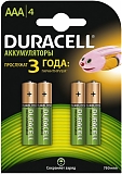 Duracell Аккумуляторы ААА, 4 шт. (HR03-4BL, 750 mAh)