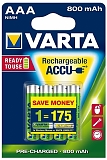 Varta Аккумуляторы AAA, 2 шт. (800 mAh, R2U)