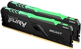 Kingston Fury Beast RGB 16Gb PC25600 DDR4 KIT2 KF432C16BBAK2/16