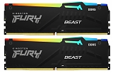 Kingston Fury Beast RGB 32Gb PC41600 5200MHz DDR5 KIT2 KF552C40BBAK2-32