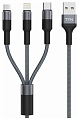 TFN Кабель USB 3 в 1 (Micro + Lightning + Type-C) 1 м