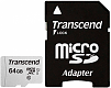 Transcend microSDXC 300S Class 10 UHS-I U1 64GB + SD adapter (TS64GUSD300S-A)