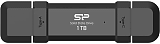 Silicon Power DS72 1000Gb USB 3.2 Gen 2 Type-A, USB 3.2 Gen 2 Type-C SP001TBUC3S72V1K